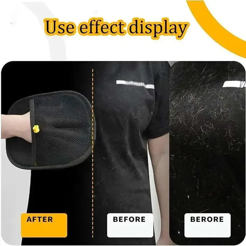 Dual-Sided Pet Grooming Glove for dogs and cats