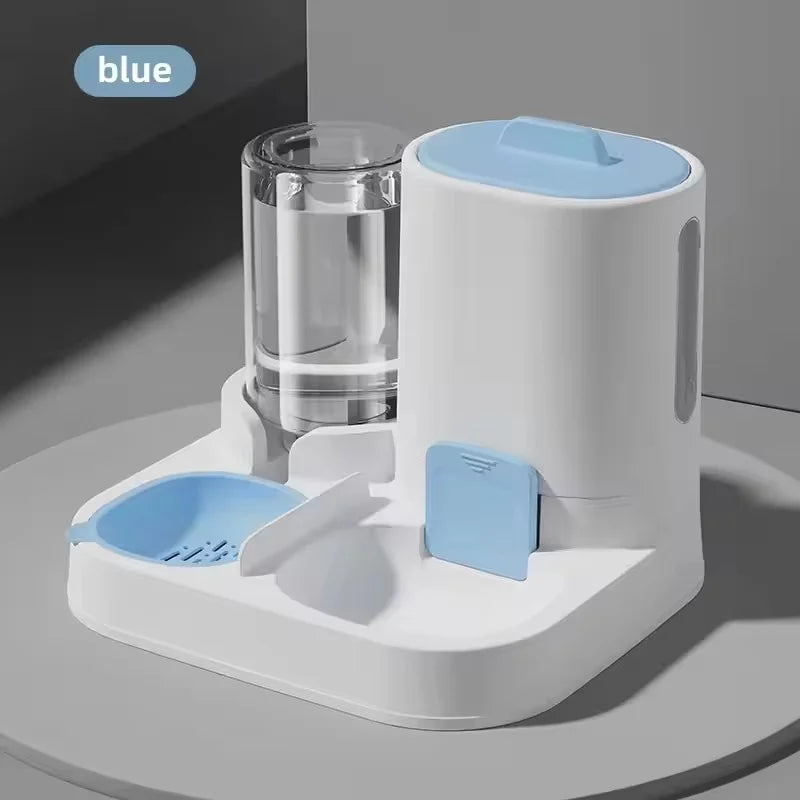 2-in-1 Automatic Pet Food & Water Dispenser for Dogs & Cats
