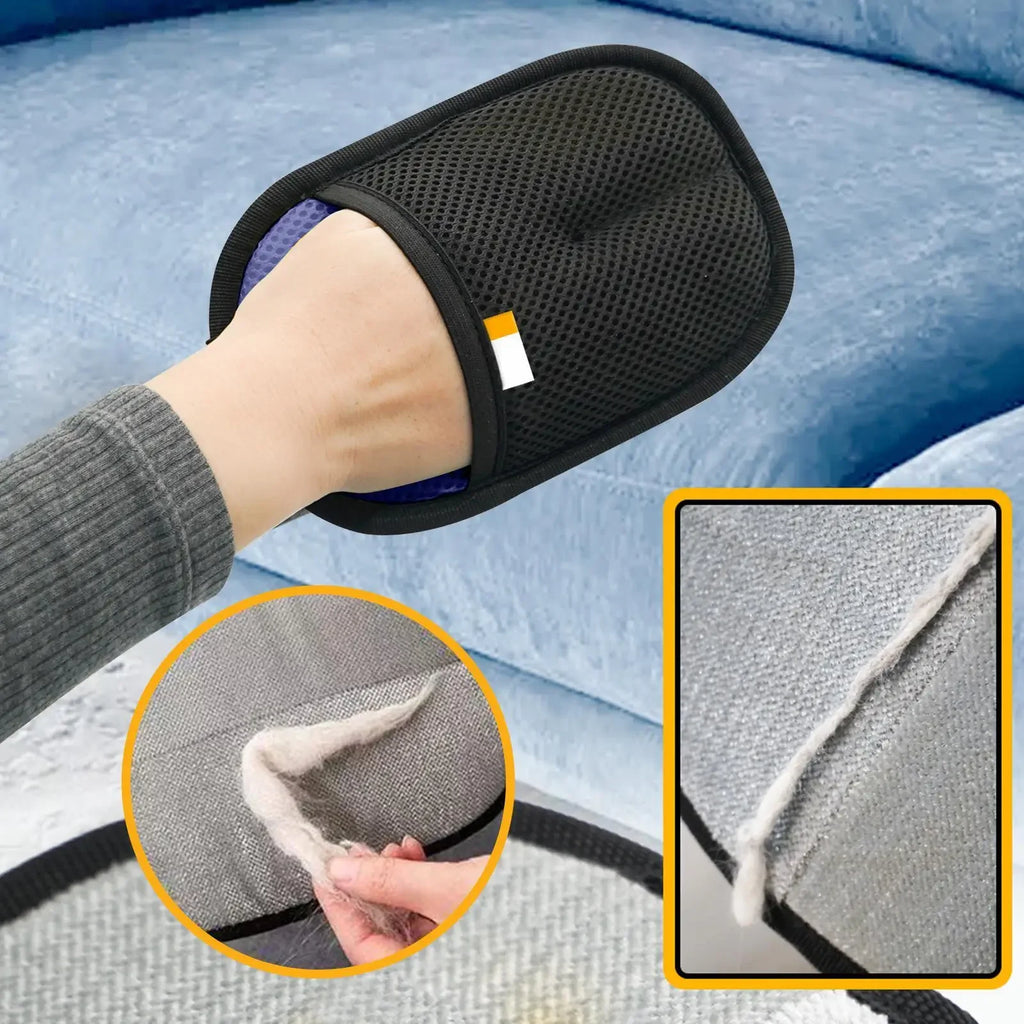 Dual-Sided Pet Grooming Glove for dogs and cats