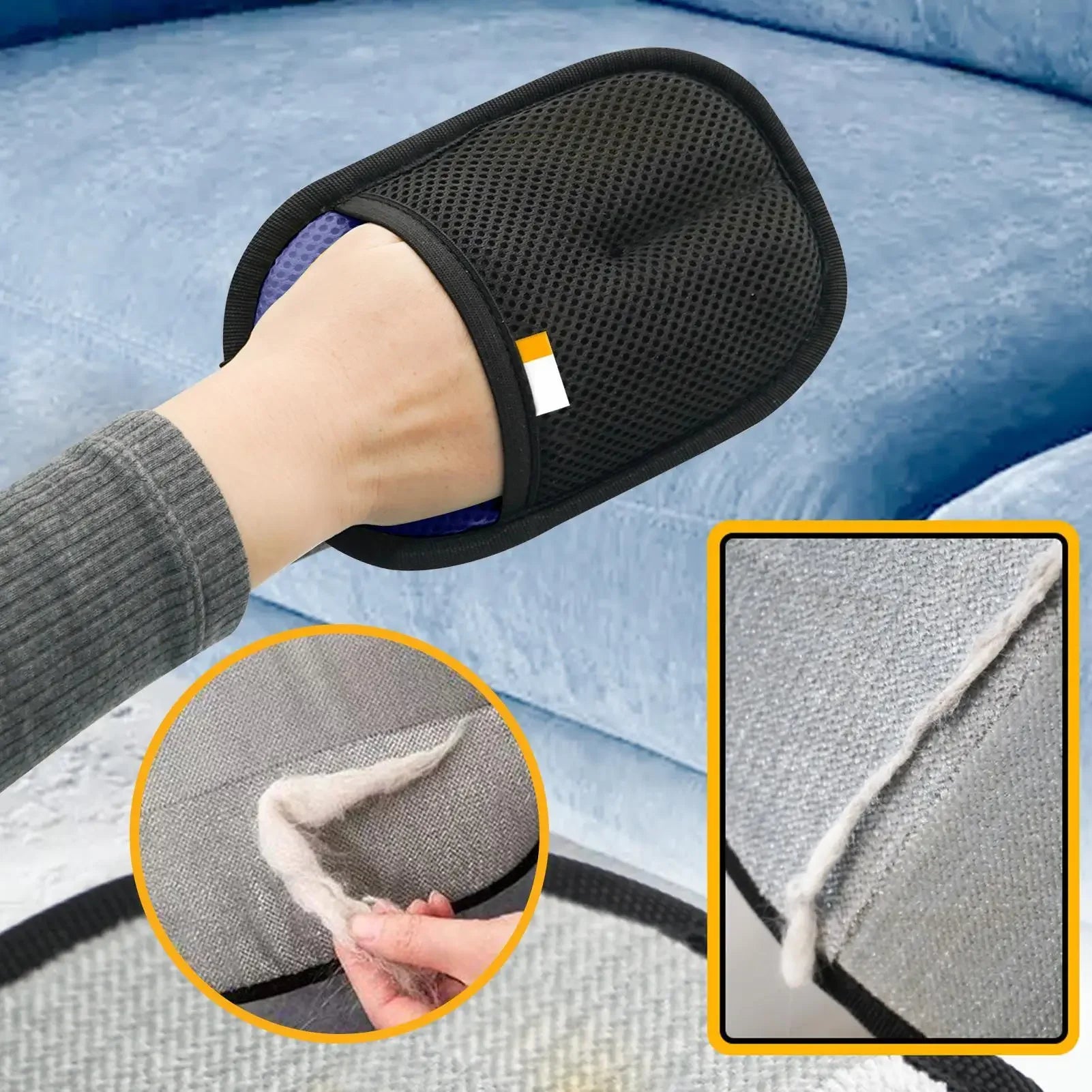 Dual-Sided Pet Grooming Glove for dogs and cats