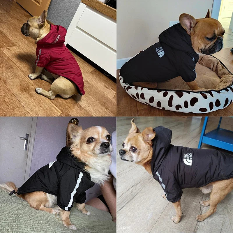 Winter Dog Clothes Warm Fleece Pet Dogs Jacket Reflective Waterproof for Small, Medium, large Dogs 