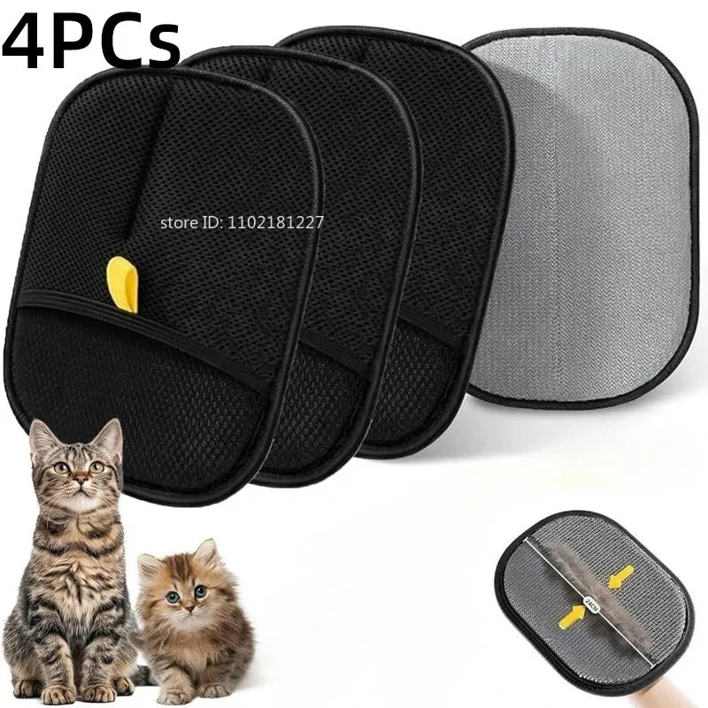 Dual-Sided Pet Grooming Glove for dogs and cats
