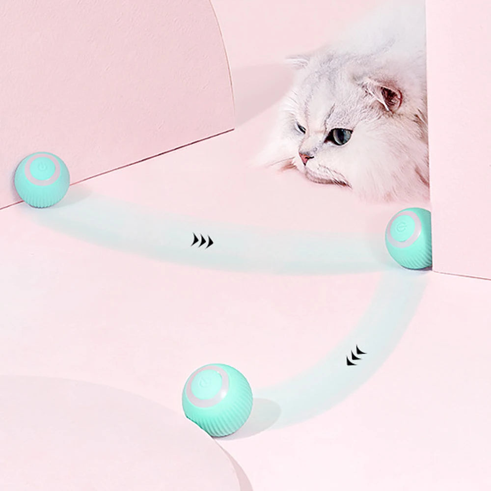 Rechargeable Smart Rolling Ball Toy for Cats & Dogs 🐾⚽