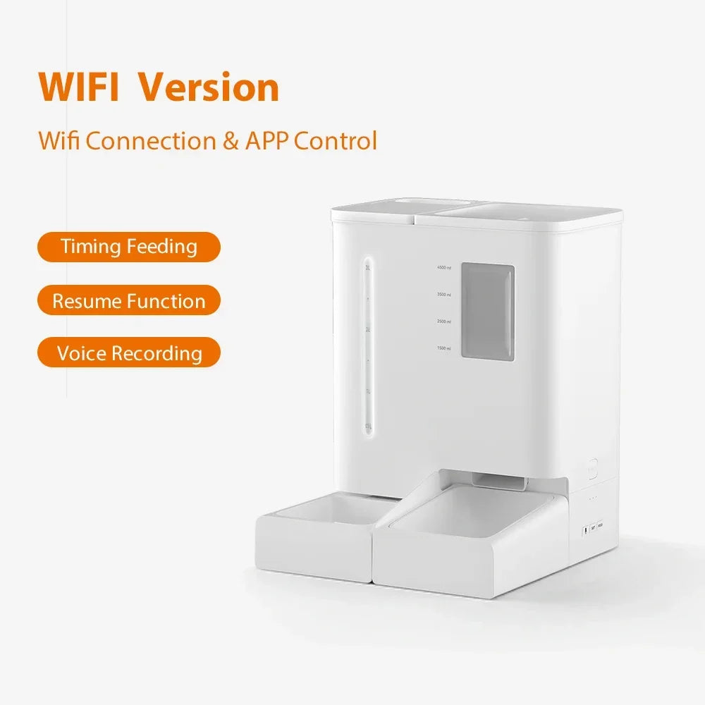 Automatic Pet Feeder and Water fountain  2 in 1 with smart camera