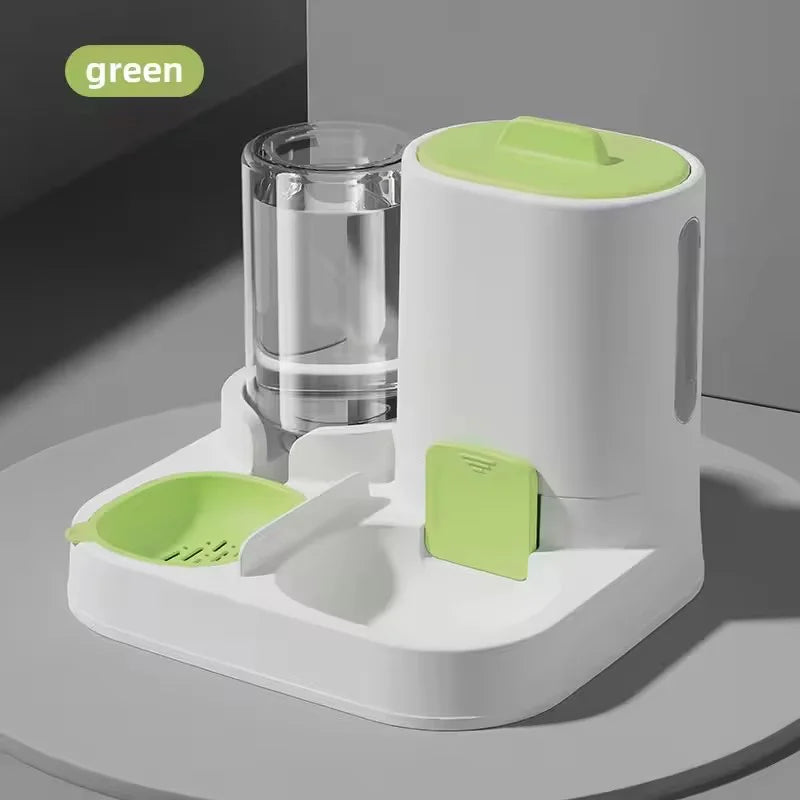 2-in-1 Automatic Pet Food & Water Dispenser for Dogs & Cats