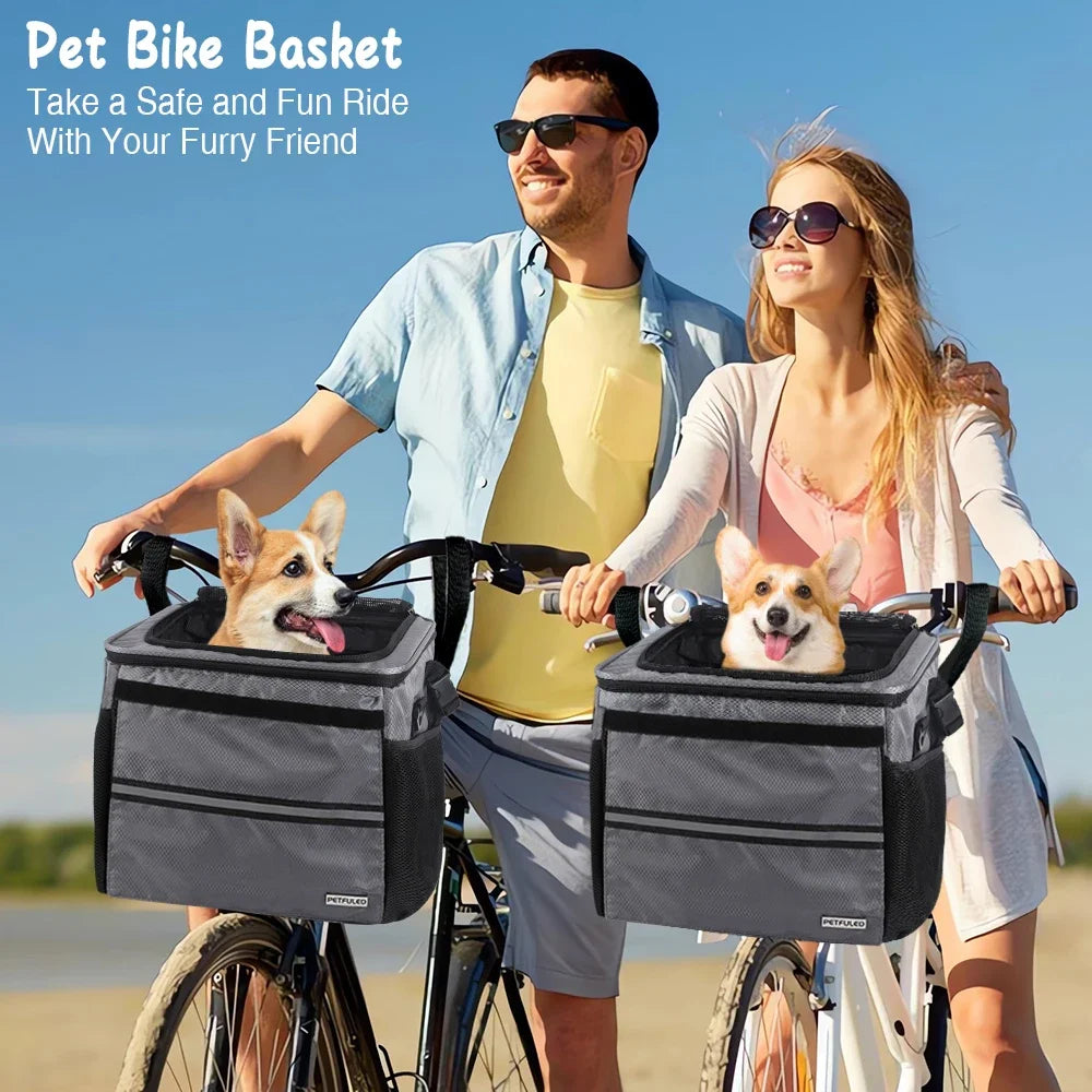 Expandable Pet Bike Basket & Carrier Backpack 🐾🚲