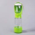 3-in-1 Portable Dog Water Bottle with Food & Poop Bag Holder