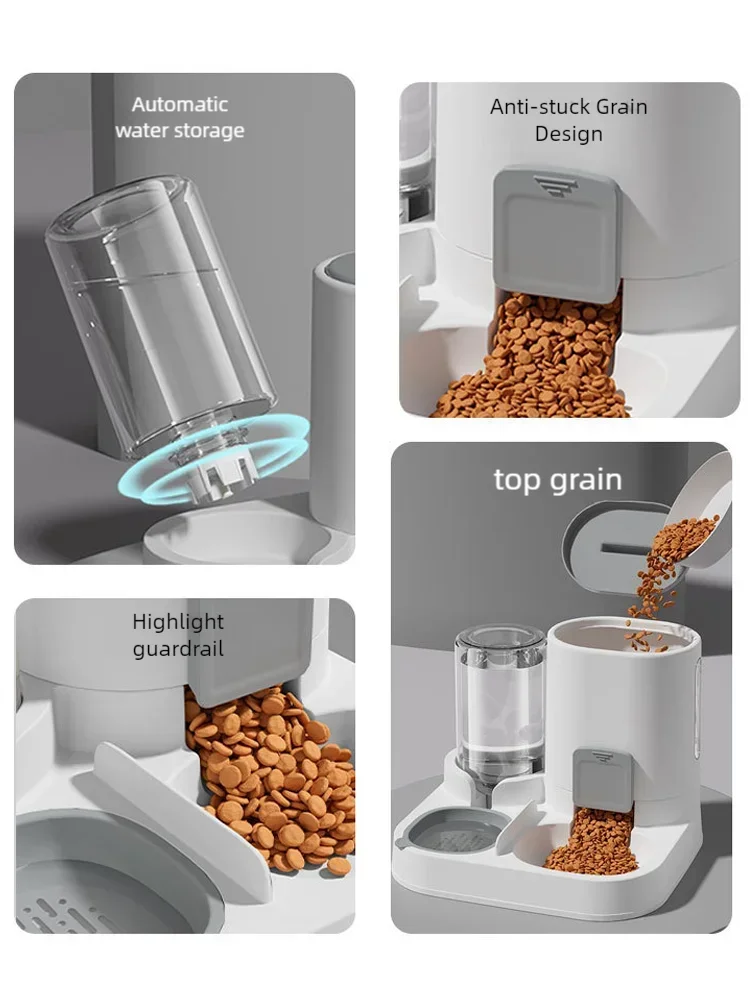 2-in-1 Automatic Pet Food & Water Dispenser for Dogs & Cats
