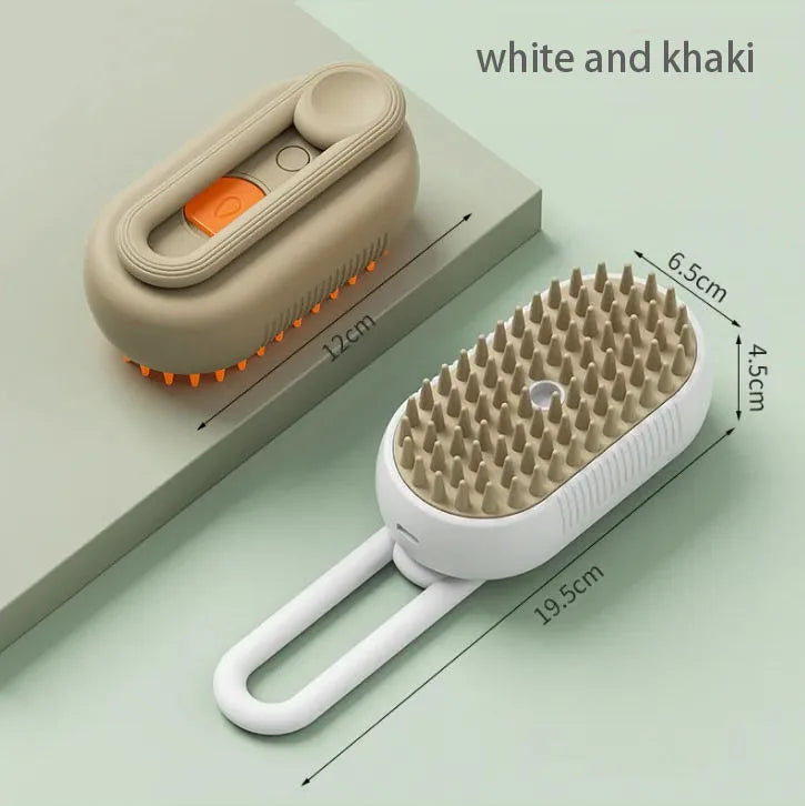 Pet Spray Grooming Brush – Anti-Flying Hair & Massage Comb