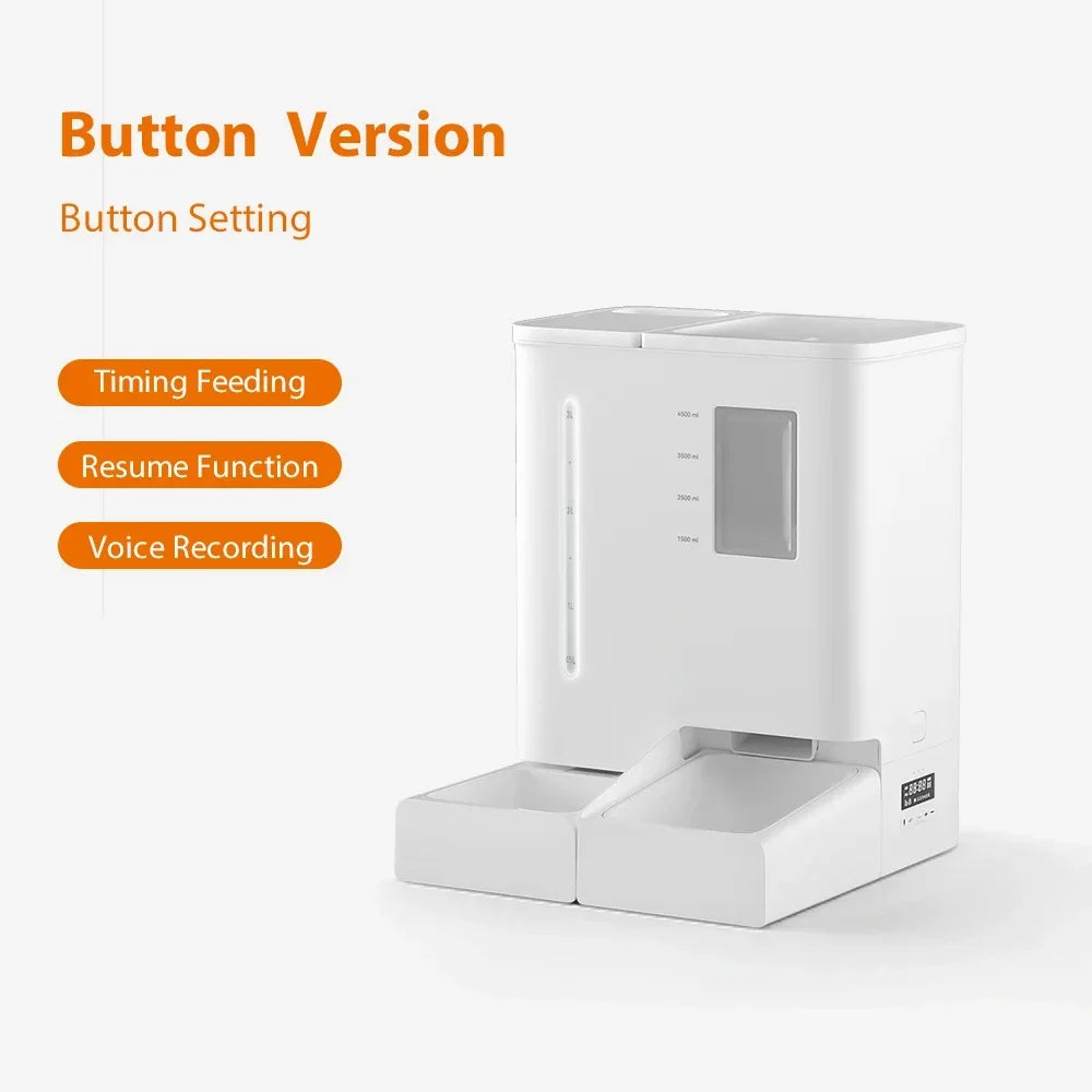 Automatic Pet Feeder and Water fountain  2 in 1 with smart camera