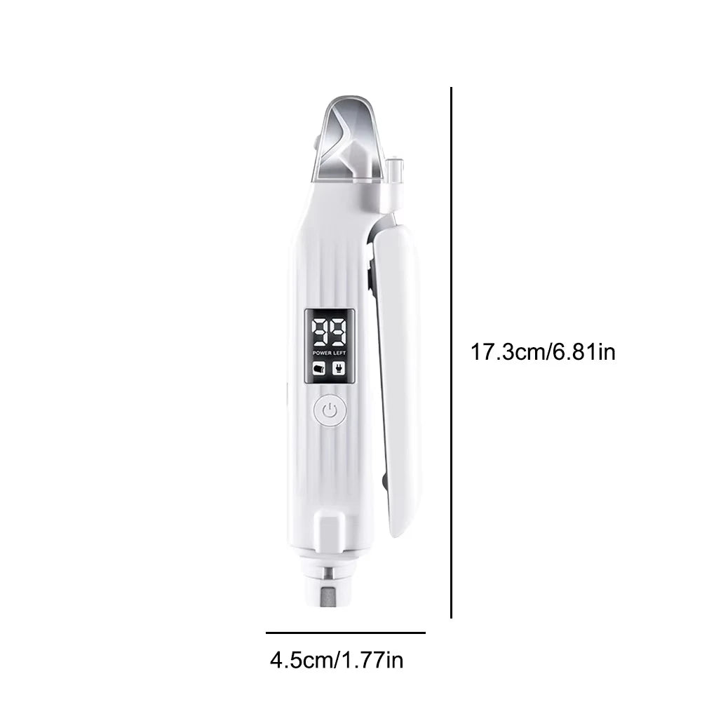 2 in 1 Electric Pet Nail Trimmer with LED Lights and Pet Nail Grinder Dog Nail for Small Medium Large Dogs/Cats
