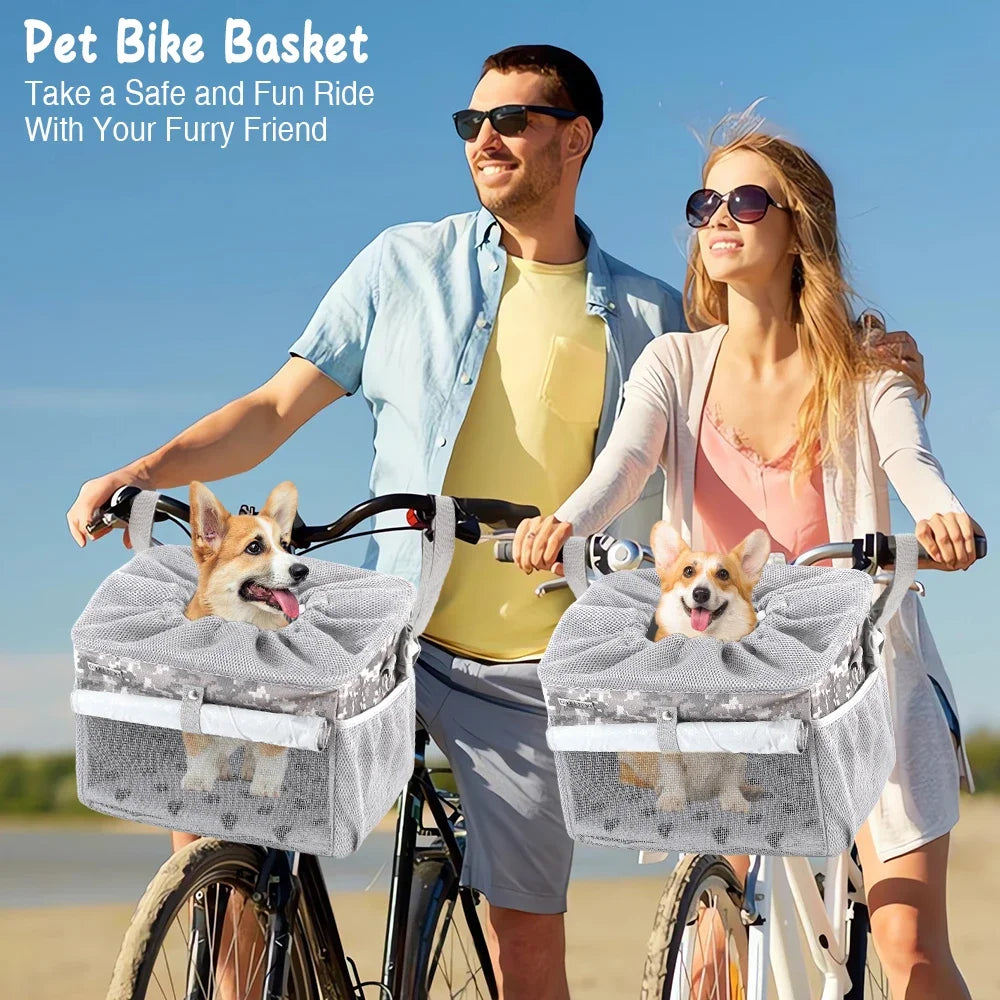 Expandable Pet Bike Basket & Carrier Backpack 🐾🚲