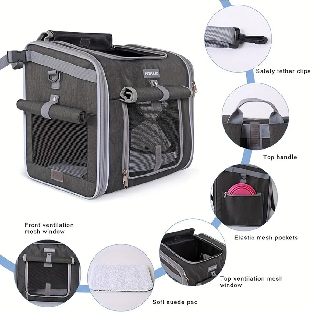 Expandable Pet Bike Basket & Carrier Backpack 🐾🚲