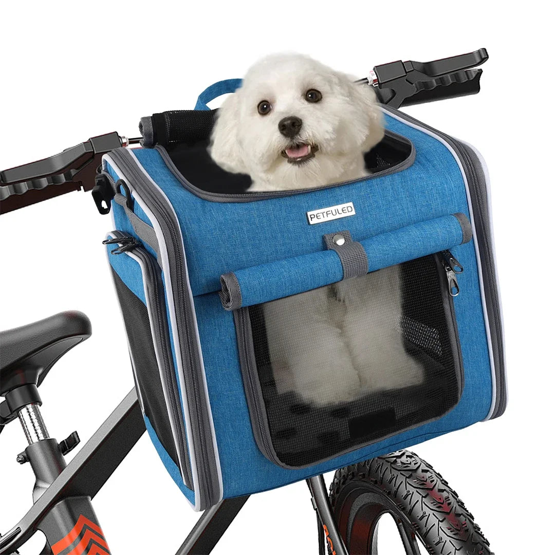 Expandable Pet Bike Basket & Carrier Backpack 🐾🚲