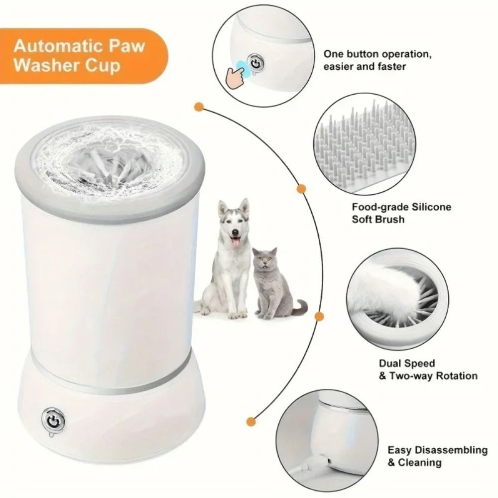 Pet Feet Washer USB Charging Electrical Pet Paw Cleaner Automatic Washer