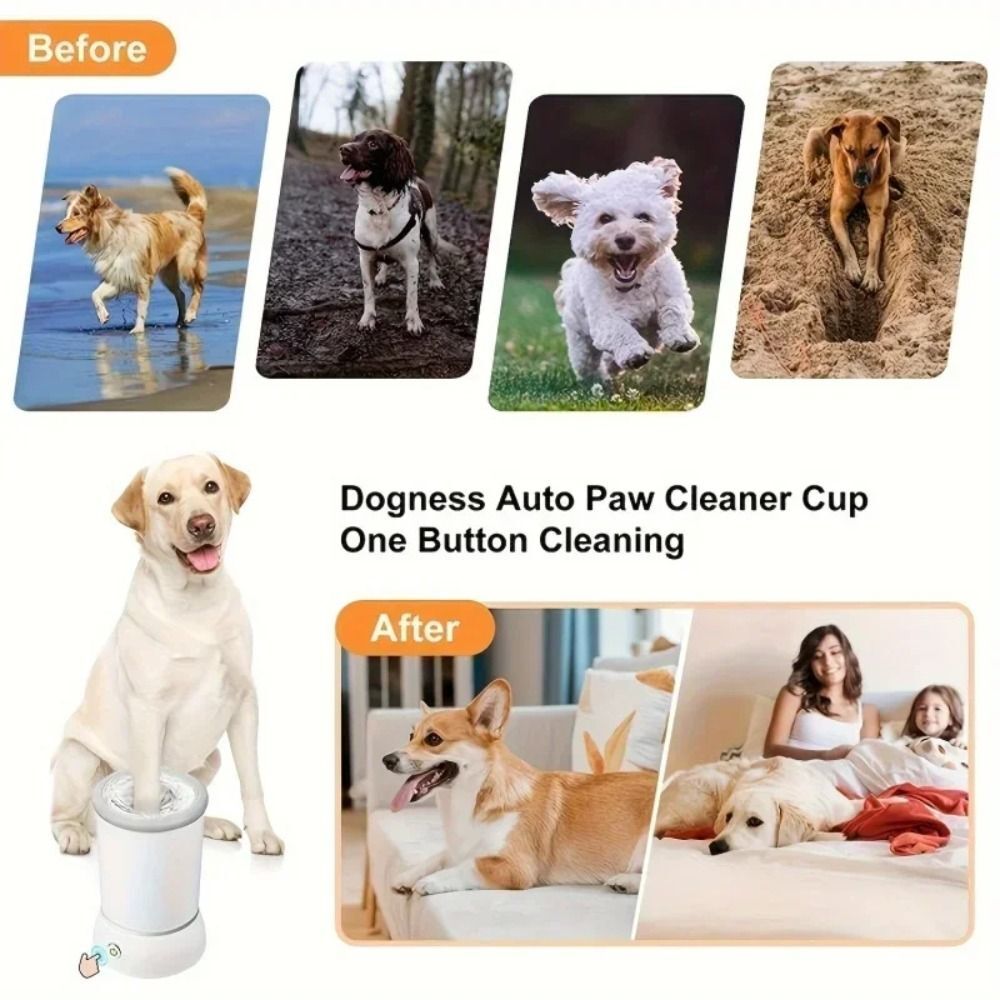 Pet Feet Washer USB Charging Electrical Pet Paw Cleaner Automatic Washer
